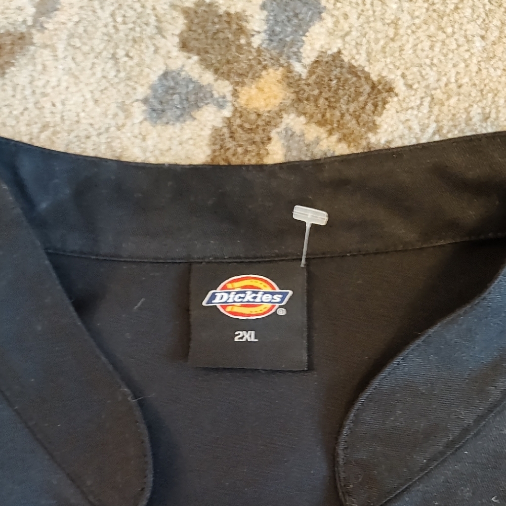 Dickies Black Double-Breasted Chef Coat View 2